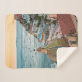 Kustlijn | Positano, kust van Amalfi, Italië Sherpa Deken (Voorkant (horizontaal))