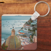Kustlijn | Positano, kust van Amalfi, Italië Sleutelhanger (Achterkant)