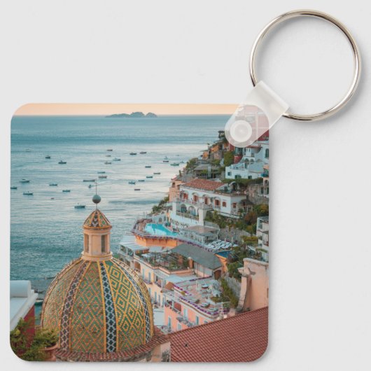 Kustlijn | Positano, kust van Amalfi, Italië Sleutelhanger (Achterkant)
