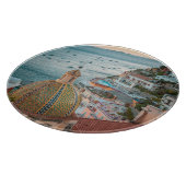 Kustlijn | Positano, kust van Amalfi, Italië Snijplank (Hoek)