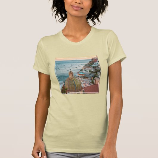 Kustlijn | Positano, kust van Amalfi, Italië T-shirt (Voorkant)