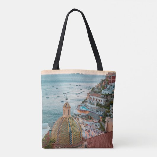 Kustlijn | Positano, kust van Amalfi, Italië Tote Bag (Achterkant)