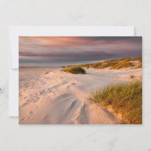 Kustlijn   Saltum Beach, Denemarken Bedankkaart