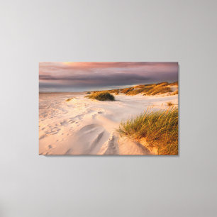 Kustlijn   Saltum Beach, Denemarken Canvas Afdruk