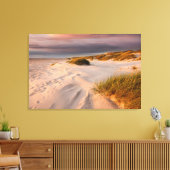 Kustlijn | Saltum Beach, Denemarken Canvas Afdruk (Insitu (Woonkamer))