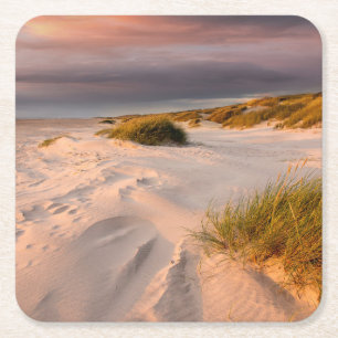 Kustlijn Saltum Beach, Denemarken Kartonnen Onderzetters