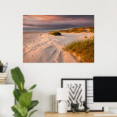 Kustlijn | Saltum Beach, Denemarken Poster (Thuiskantoor)