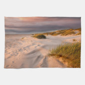 Kustlijn | Saltum Beach, Denemarken Theedoek (Horizontaal)