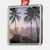 Kustlijn St. Kitts Metalen Ornament (Links)