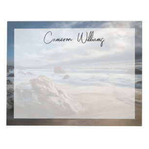 Kustlijn   Stormy Big Sur, Californië Notitieblok