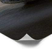 Kustlijn | Stormy Big Sur, Californië Poster (Hoek)