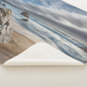 Kustlijn | Stormy Big Sur, Californië Sherpa Deken (3/4)