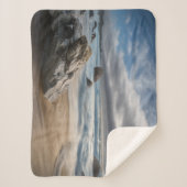 Kustlijn | Stormy Big Sur, Californië Sherpa Deken (Voorkant)