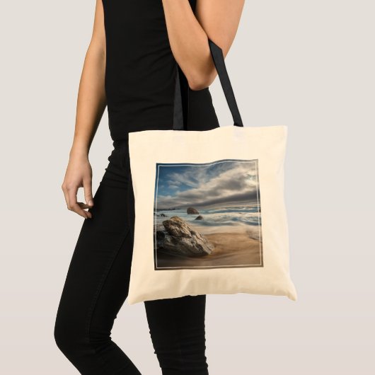 Kustlijn | Stormy Big Sur, Californië Tote Bag (Voorkant (product))