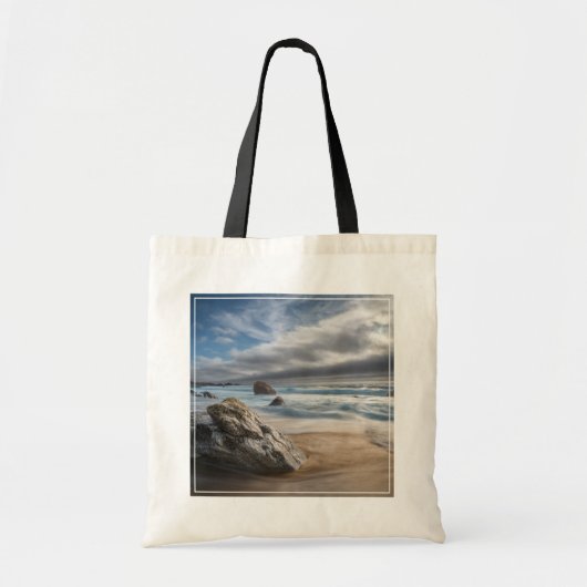 Kustlijn | Stormy Big Sur, Californië Tote Bag (Voorkant)