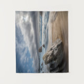 Kustlijn | Stormy Big Sur, Californië Wandkleed (Voorkant)