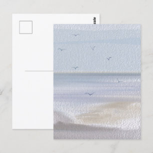 Kustlijn Strand Aquarel Briefkaart