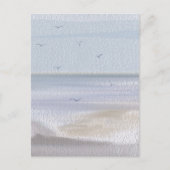 Kustlijn Strand Aquarel Briefkaart (Voorkant)
