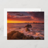 Kustlijn | Sunset Pacific Grove Carmel California Briefkaart (Voorkant / Achterkant)