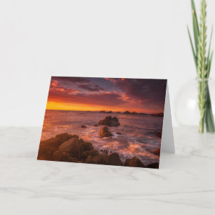 Kustlijn   Sunset Pacific Grove Carmel California Kaart
