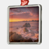 Kustlijn | Sunset Pacific Grove Carmel California Metalen Ornament (Links)