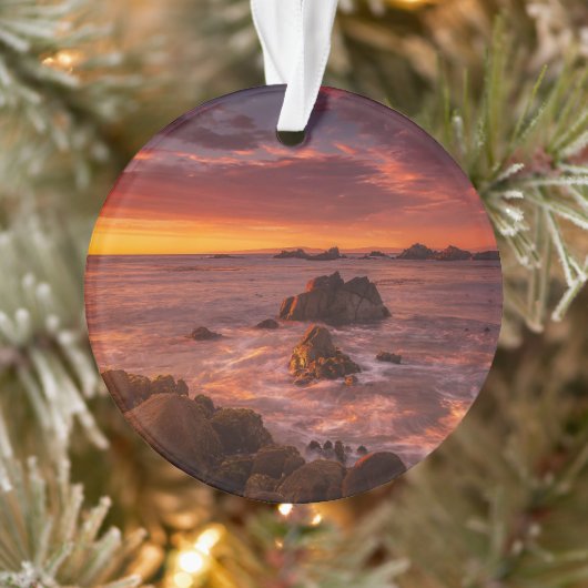 Kustlijn | Sunset Pacific Grove Carmel California Ornament (Boom)