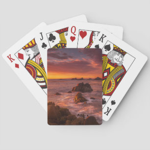 Kustlijn Sunset Pacific Grove Carmel California Pokerkaarten
