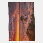 Kustlijn | Sunset Pacific Grove Carmel California Theedoek (Verticaal)