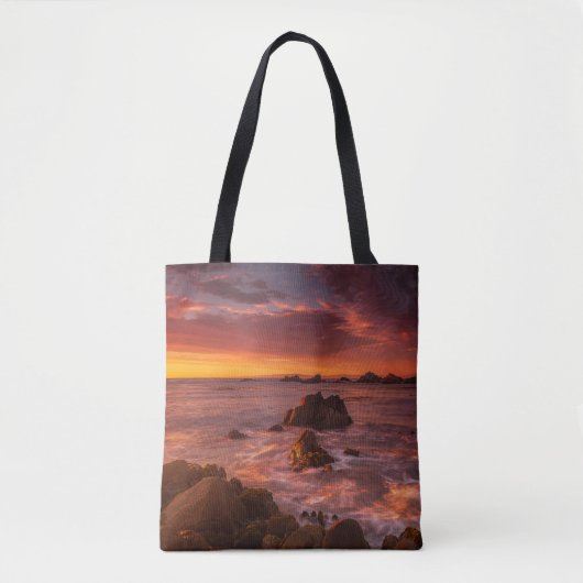 Kustlijn | Sunset Pacific Grove Carmel California Tote Bag (Voorkant)