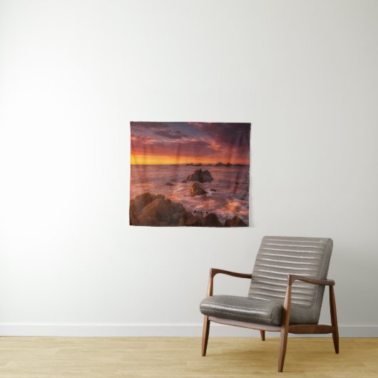 Kustlijn | Sunset Pacific Grove Carmel California Wandkleed (In Situ (horizontaal))