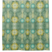 Kustlijn Tie-dye Douchegordijn (Voorkant)