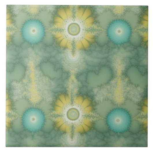 Kustlijn Tie-dye Tegeltje (Voorkant)