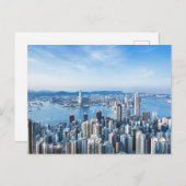 Kustlijn | Tsim Sha Tsu, Hong Kong Island, Azië Briefkaart (Voorkant / Achterkant)