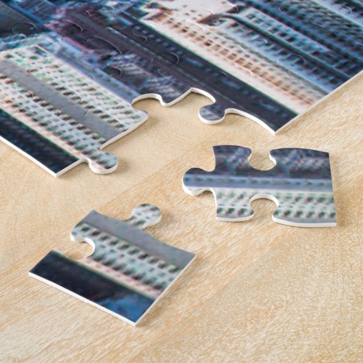 Kustlijn | Tsim Sha Tsu, Hong Kong Island, Azië Legpuzzel (Zijkant)