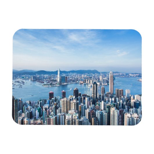 Kustlijn | Tsim Sha Tsu, Hong Kong Island, Azië Magneet (Horizontaal)