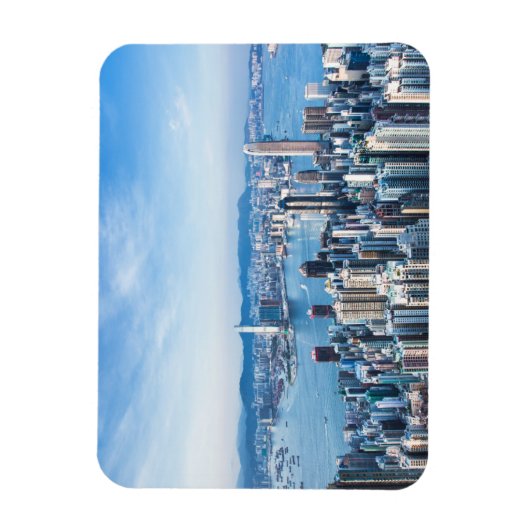Kustlijn | Tsim Sha Tsu, Hong Kong Island, Azië Magneet (Verticaal)