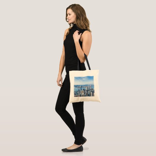 Kustlijn | Tsim Sha Tsu, Hong Kong Island, Azië Tote Bag (Voorkant (model))