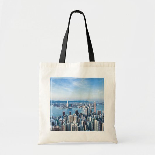 Kustlijn | Tsim Sha Tsu, Hong Kong Island, Azië Tote Bag (Voorkant)