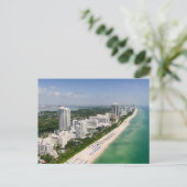 Kustlijn | Urban Beach, Miami, Florida Briefkaart (Staand voorkant)