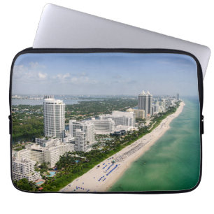 Kustlijn Urban Beach, Miami, Florida Laptop Sleeve