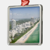 Kustlijn | Urban Beach, Miami, Florida Metalen Ornament (Links)