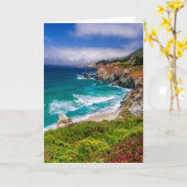 Kustlijn van Big Sur, Californië Kaart (Gele Bloem)