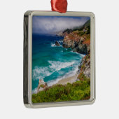 Kustlijn van Big Sur, Californië Metalen Ornament (Rechts)
