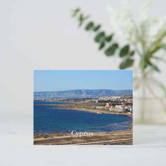 Kustlijn van Cyprus Briefkaart (Staand voorkant)