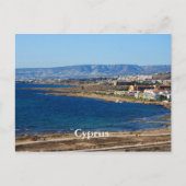 Kustlijn van Cyprus Briefkaart (Voorkant)