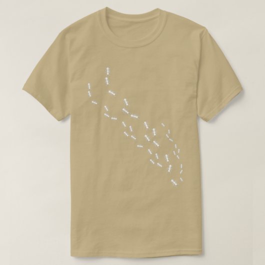 Kustlijn van de antenne t-shirt (Design voorkant)