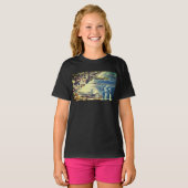 Kustlijn van Long Beach – Oude Tijdperk T-shirt (Voorkant volledig)