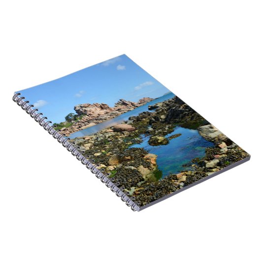 Kustlijn van Ploumanac'h in Frankrijk Ansichtkaart Notitieboek (Rechterzijde)