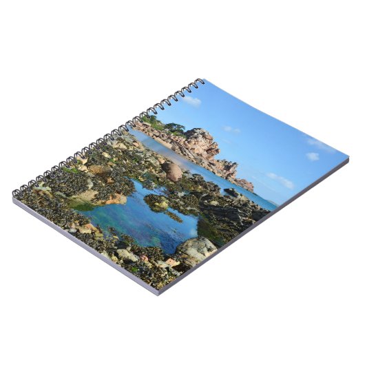 Kustlijn van Ploumanac'h in Frankrijk Ansichtkaart Notitieboek (Linkerzijde)