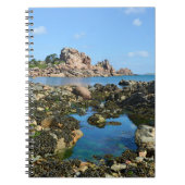 Kustlijn van Ploumanac'h in Frankrijk Ansichtkaart Notitieboek (Voorkant)